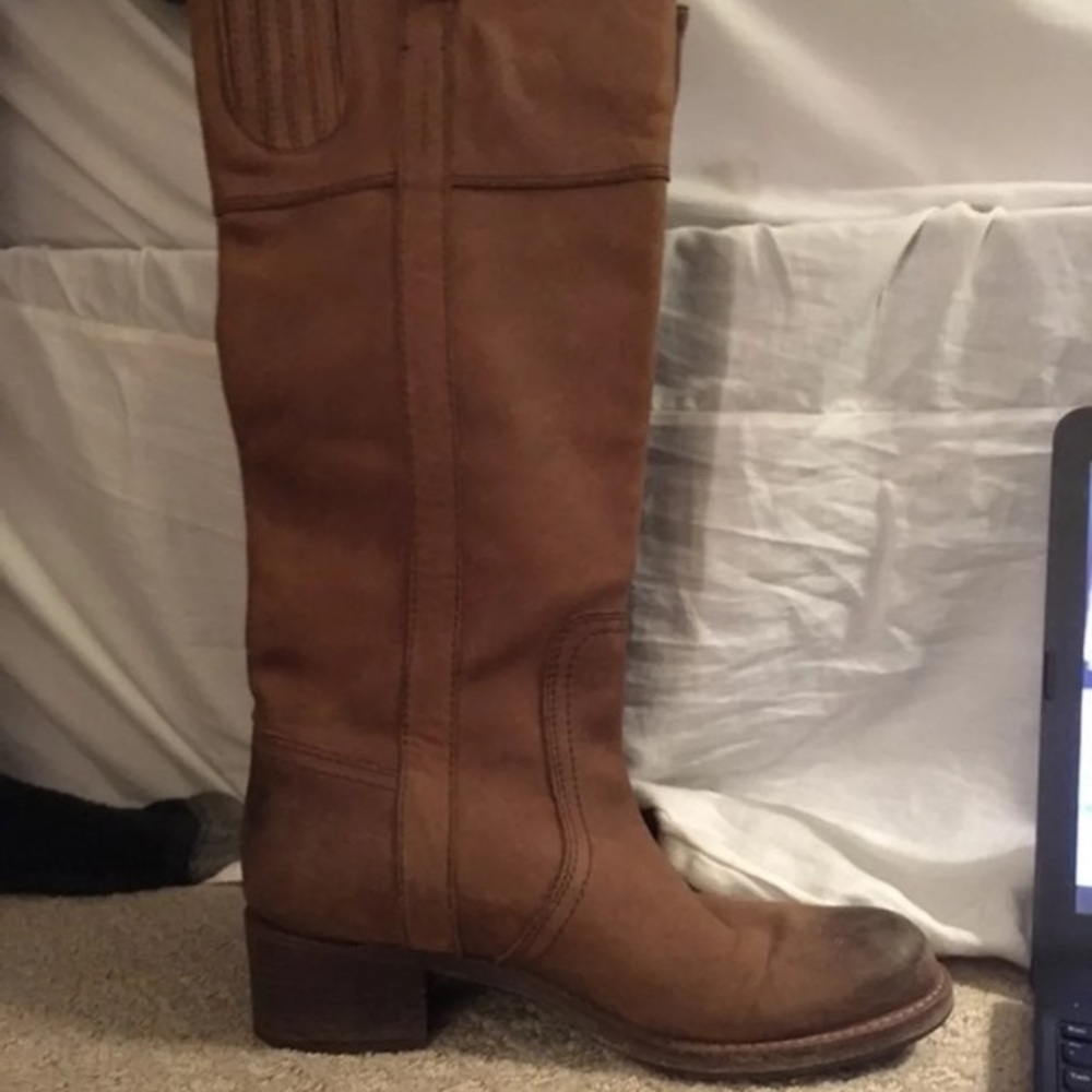 Leather boots